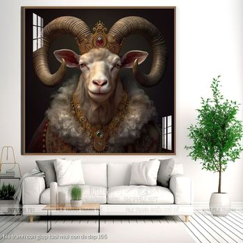 file tranh con giap tuoi mui con de dep 165