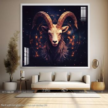 file tranh con giap tuoi mui con de dep 174