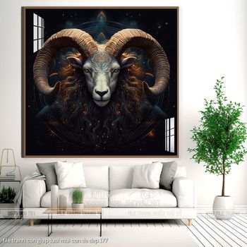 file tranh con giap tuoi mui con de dep 177