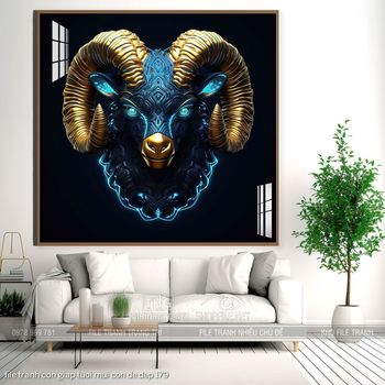 file tranh con giap tuoi mui con de dep 179