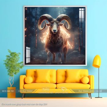 file tranh con giap tuoi mui con de dep 184