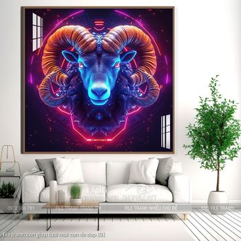 file tranh con giap tuoi mui con de dep 191