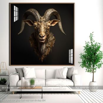 file tranh con giap tuoi mui con de dep 194