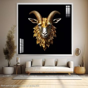 file tranh con giap tuoi mui con de dep 203