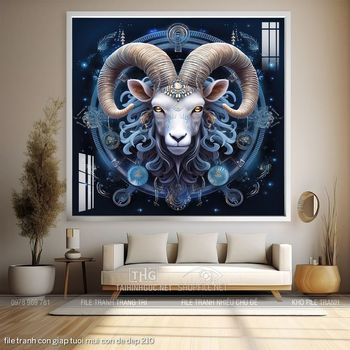 file tranh con giap tuoi mui con de dep 210