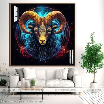 file tranh con giap tuoi mui con de dep 211