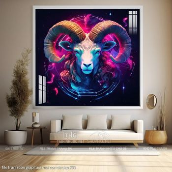 file tranh con giap tuoi mui con de dep 233