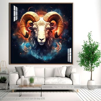 file tranh con giap tuoi mui con de dep 235