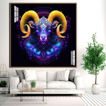 file tranh con giap tuoi mui con de dep 236