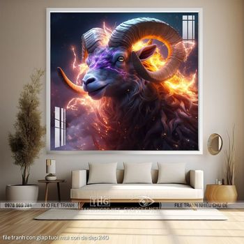 file tranh con giap tuoi mui con de dep 240