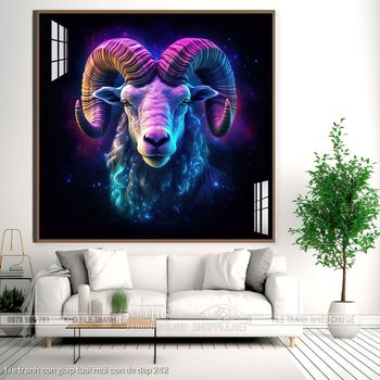 file tranh con giap tuoi mui con de dep 242