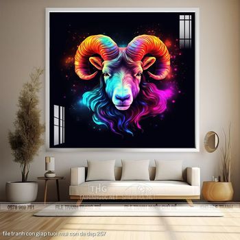 file tranh con giap tuoi mui con de dep 257