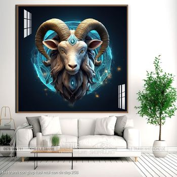 file tranh con giap tuoi mui con de dep 258