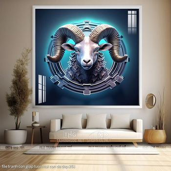 file tranh con giap tuoi mui con de dep 261