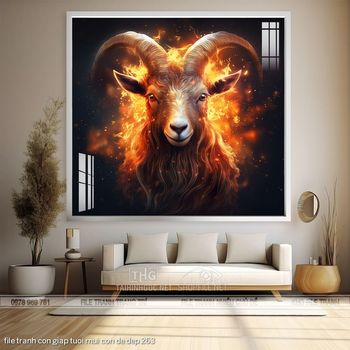 file tranh con giap tuoi mui con de dep 263