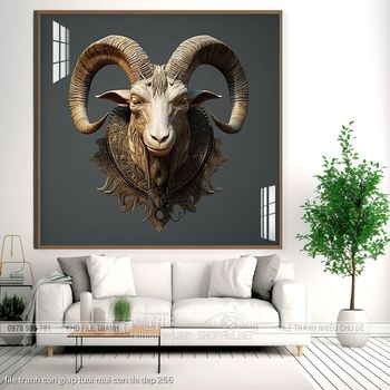 file tranh con giap tuoi mui con de dep 266