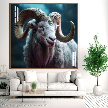 file tranh con giap tuoi mui con de dep 271