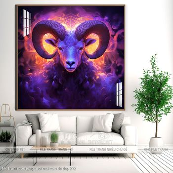 file tranh con giap tuoi mui con de dep 272