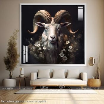 file tranh con giap tuoi mui con de dep 282