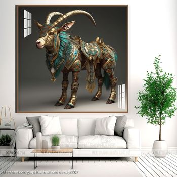 file tranh con giap tuoi mui con de dep 287