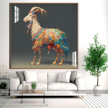 file tranh con giap tuoi mui con de dep 288