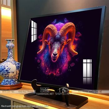 file tranh con giap tuoi mui con de dep 289