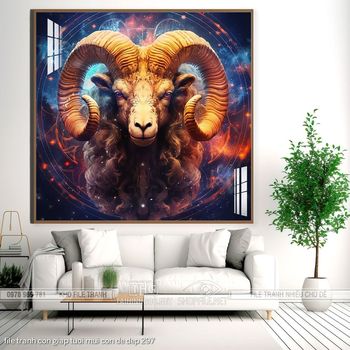 file tranh con giap tuoi mui con de dep 297