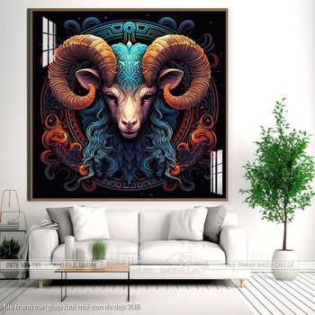 file tranh con giap tuoi mui con de dep 308