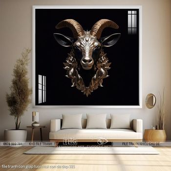 file tranh con giap tuoi mui con de dep 321