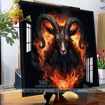 file tranh con giap tuoi mui con de dep 335