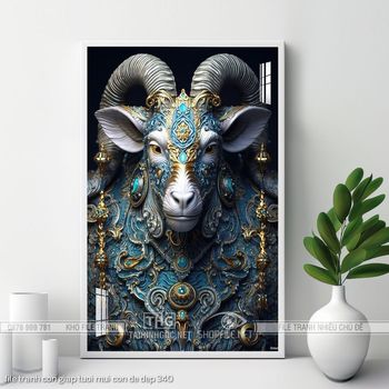 file tranh con giap tuoi mui con de dep 340