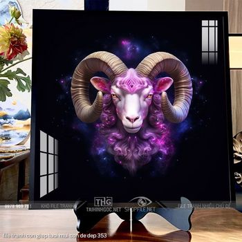 file tranh con giap tuoi mui con de dep 353