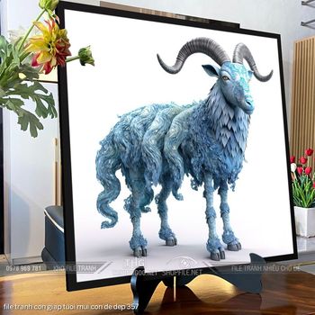 file tranh con giap tuoi mui con de dep 357