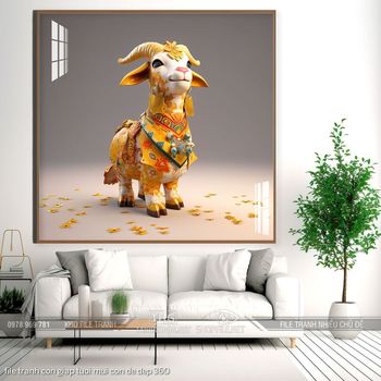 file tranh con giap tuoi mui con de dep 360