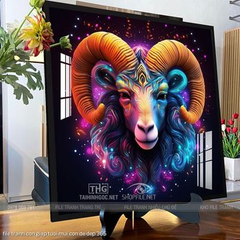 file tranh con giap tuoi mui con de dep 365