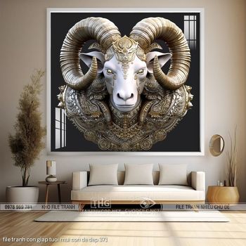 file tranh con giap tuoi mui con de dep 371