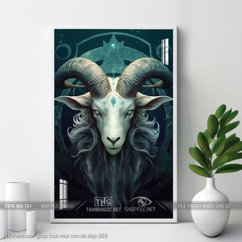 file tranh con giap tuoi mui con de dep 386