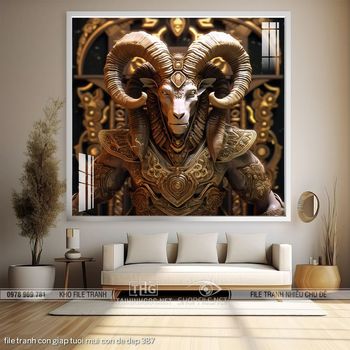 file tranh con giap tuoi mui con de dep 387