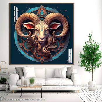 file tranh con giap tuoi mui con de dep 393