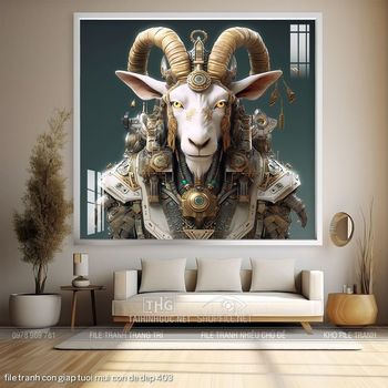 file tranh con giap tuoi mui con de dep 403