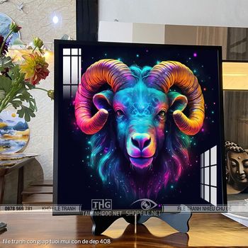 file tranh con giap tuoi mui con de dep 408