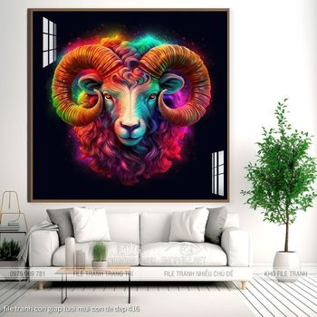 file tranh con giap tuoi mui con de dep 416