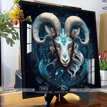 file tranh con giap tuoi mui con de dep 421