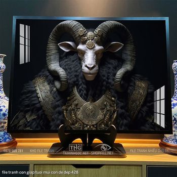 file tranh con giap tuoi mui con de dep 428