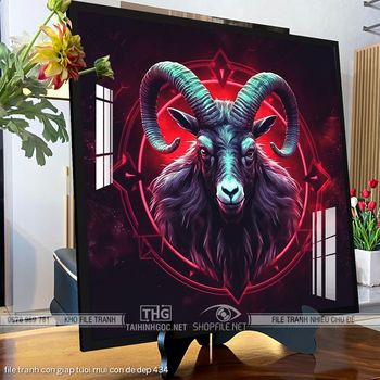 file tranh con giap tuoi mui con de dep 434