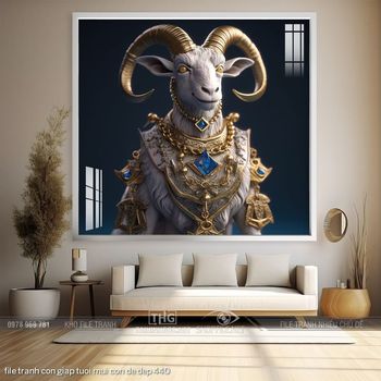 file tranh con giap tuoi mui con de dep 440