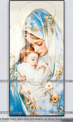 file tranh cong giao duc me maria va chua giesu 22112025
