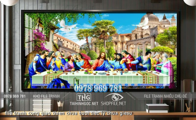file tranh cong giao thien chua buoi tiec ly chua giesu
