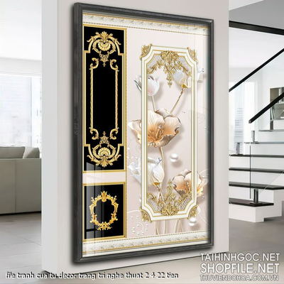 file tranh cua tu decor trang tri nghe thuat 2 4 22 tien