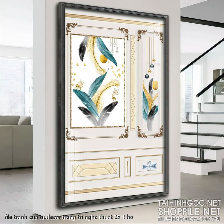 file tranh cua tu decor trang tri nghe thuat 25 4 ho